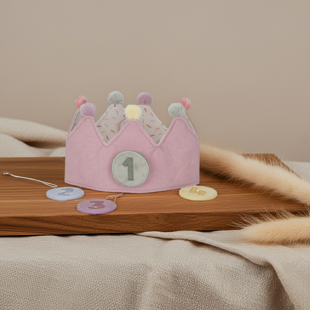 Geburtstagskrone Kindergeburtstag Pink | Little Dutch