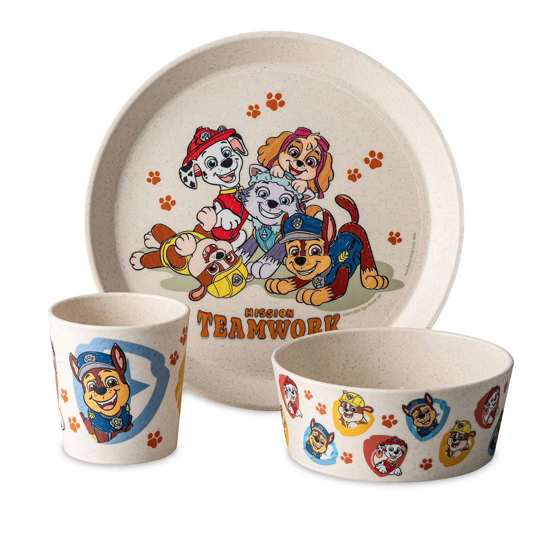 Geschirrset Connect Grow Paw Patrol 3-teilig, sand | Koziol