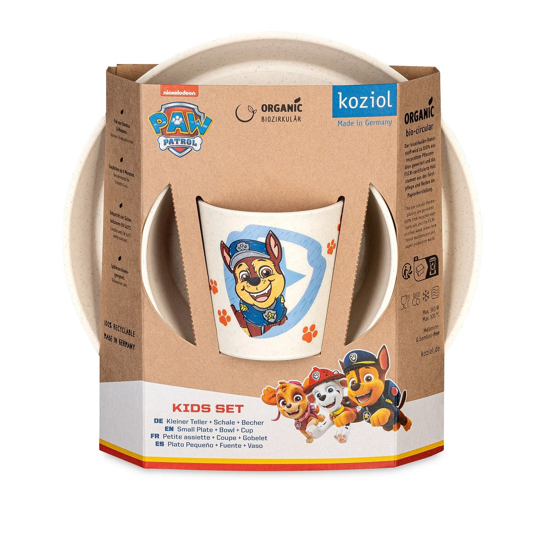Connect Grow Paw Patrol 3-piece tableware set, sand | Koziol