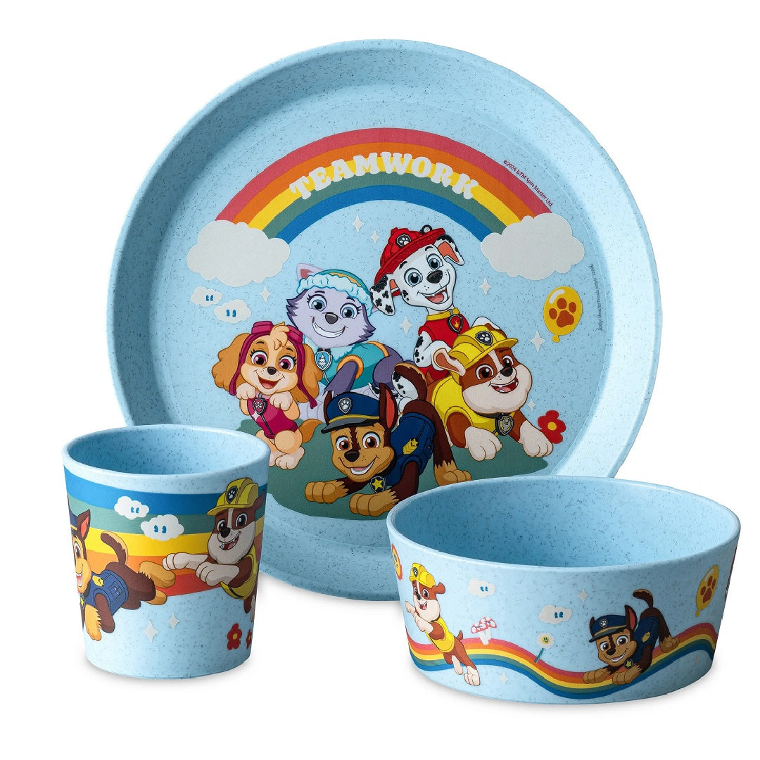 Connect Grow Paw Patrol 3-piece dinnerware set, blue Koziol
