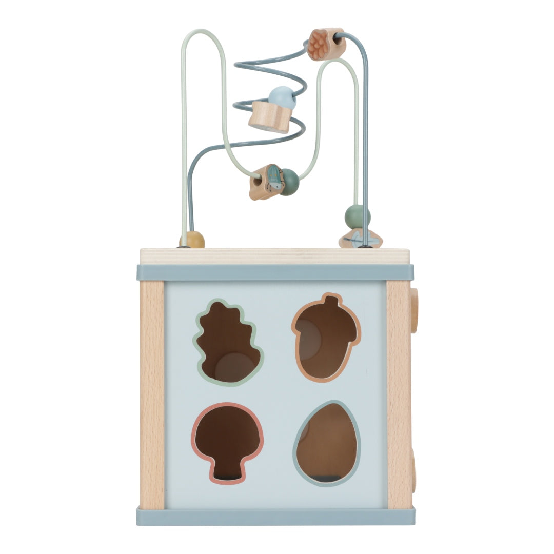 Forest Friends Motor Skills Cube "For Birth" | Little Dutch