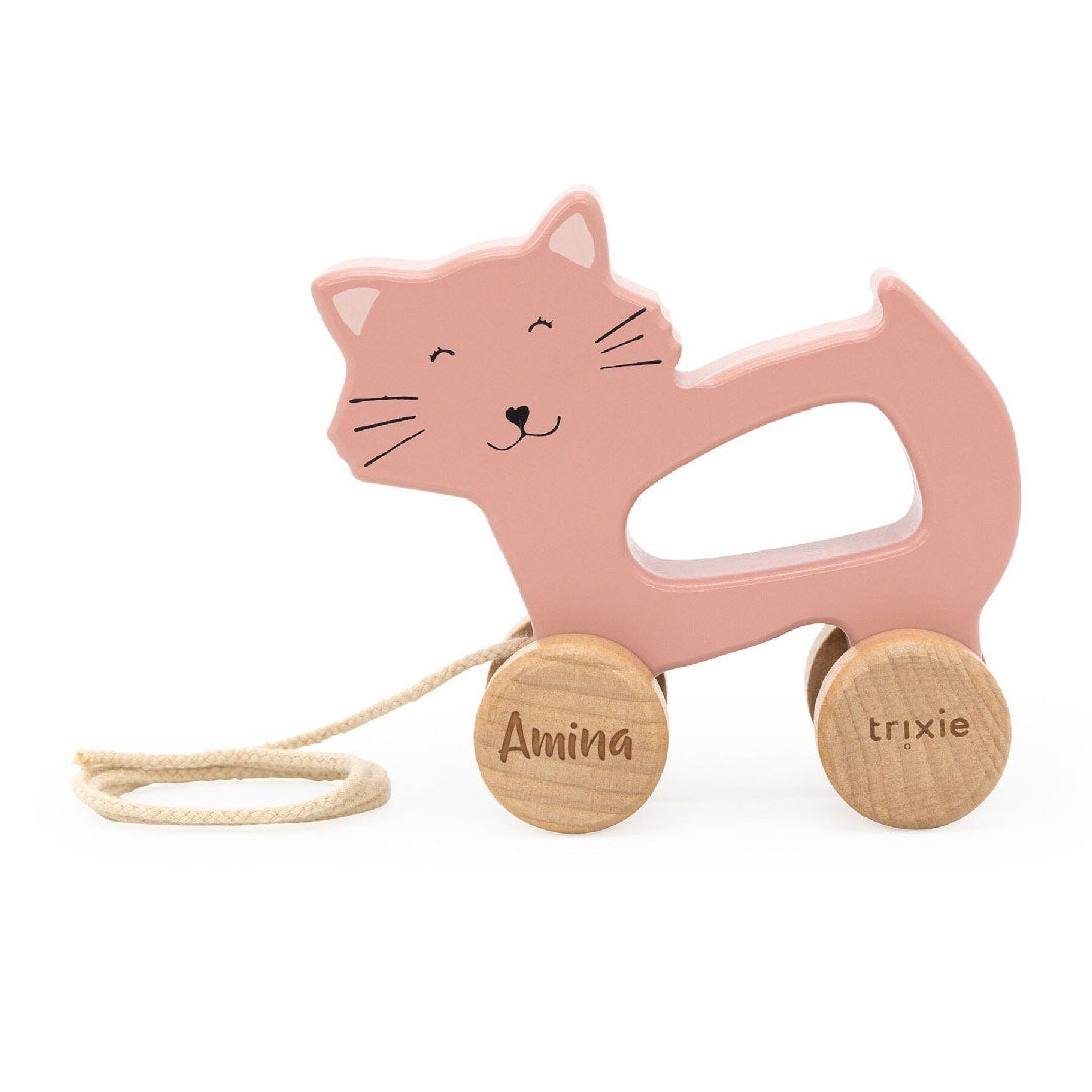 Wooden pull-along toy - Cat Lady | Trixie