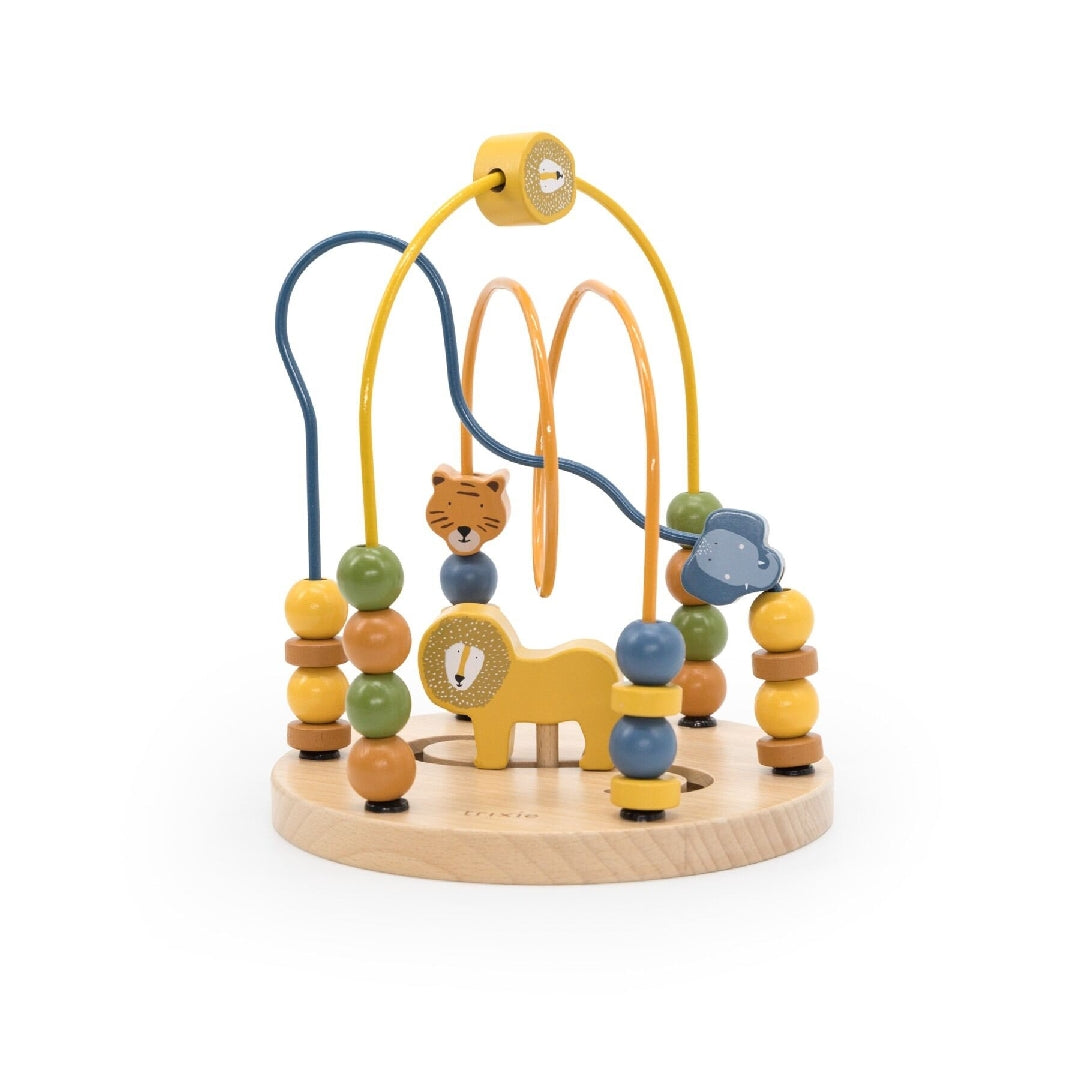 Wooden bead labyrinth with animals, lasered | Trixie