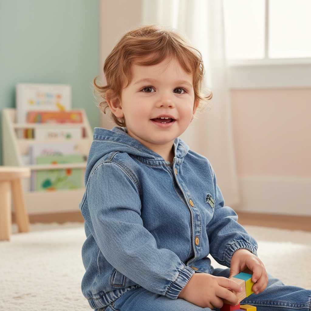 Denimjacke mit Kapuze | Little Dutch