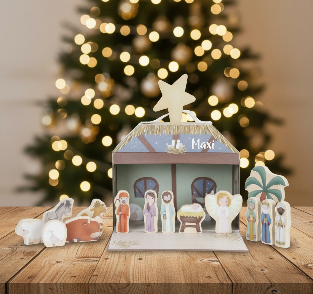 Weihnachtskrippe X-Mas Krippenspiel | Little Dutch