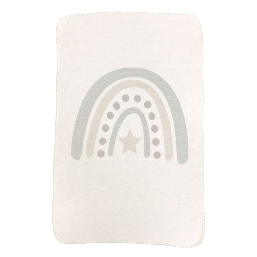 Rainbow Baby Blanket made of Organic Cotton – Birth Gift | Ibena by Schmatzepuffer®