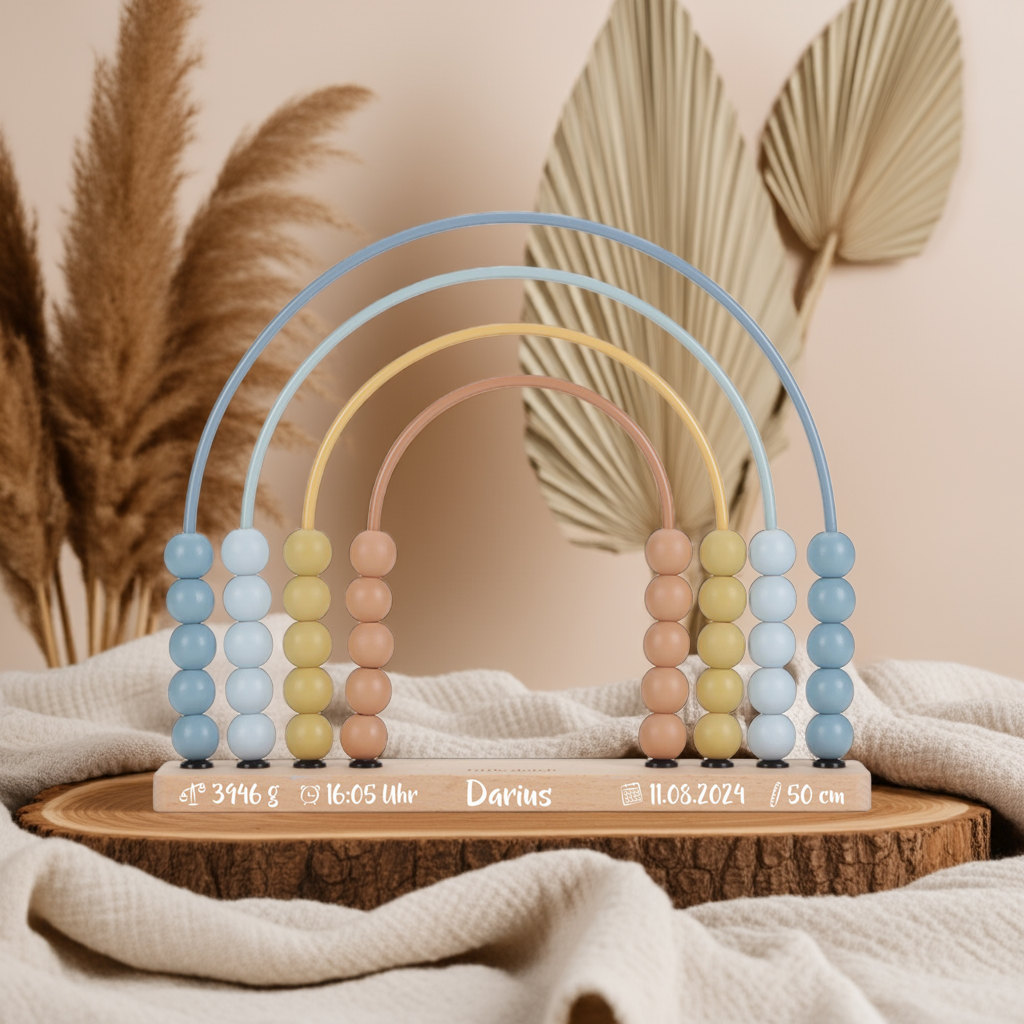 Rainbow Abacus Forest Friends Blue | Little Dutch