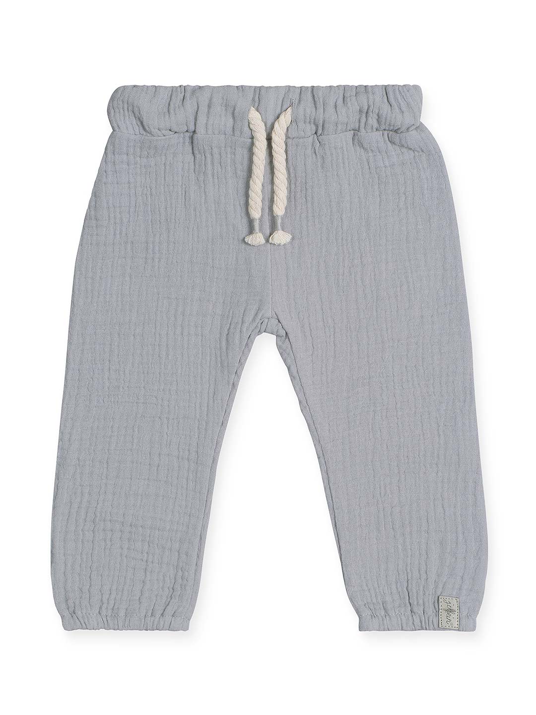 Jollein Baby Kleinkind Musselin Hose 62/68 Hydrophile Baumwolle grau | by Schmatzepuffer®