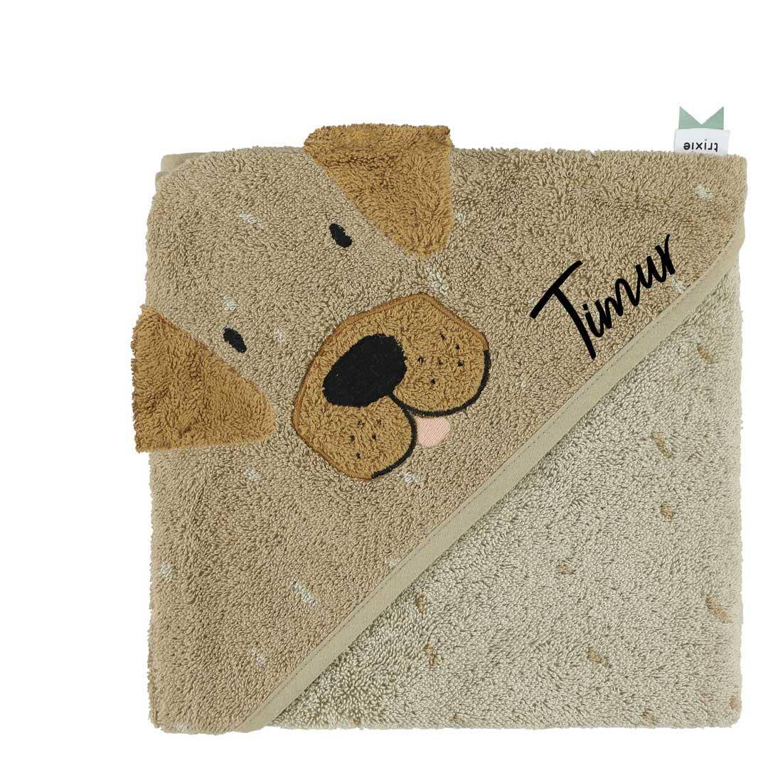 Badhanddoek met capuchon 75x75cm - Meneer Hond | Trixie