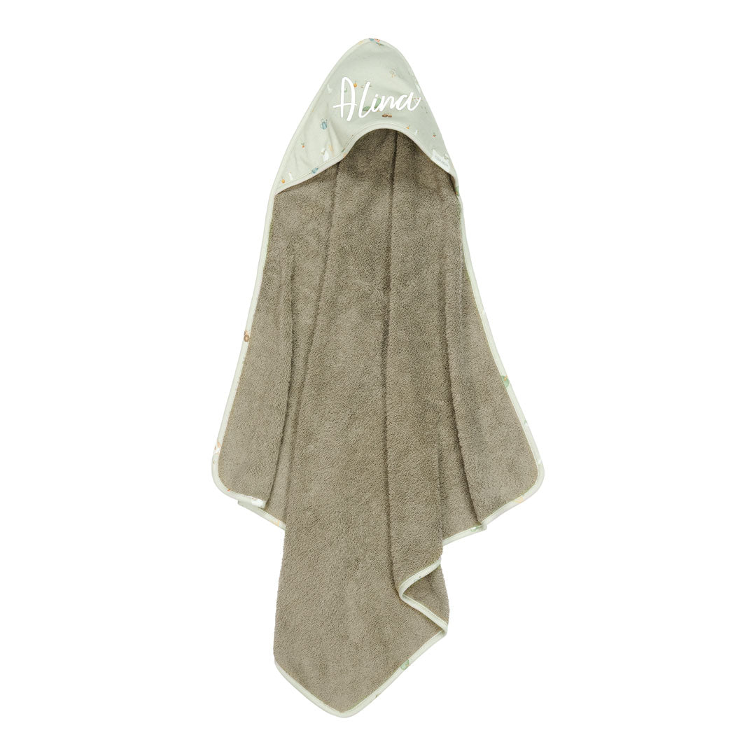 Handdoek met capuchon van mousseline - Little Farm | Little Dutch