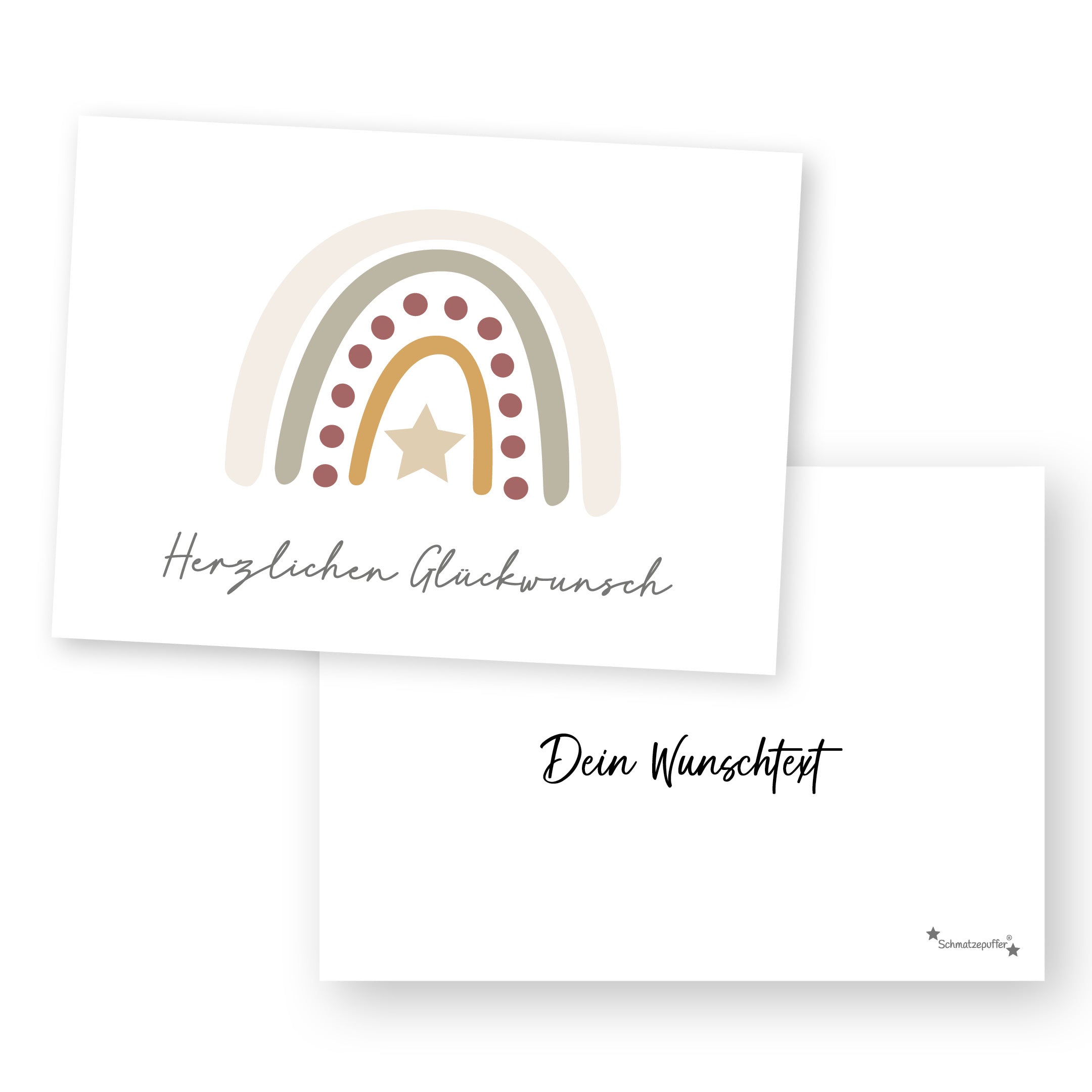 Wenskaart Beige - Gefeliciteerd | Smacking Buffer
