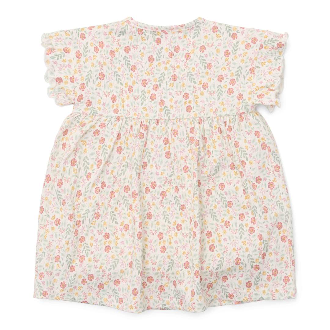 Kleid kurzarm Creme | Little Dutch
