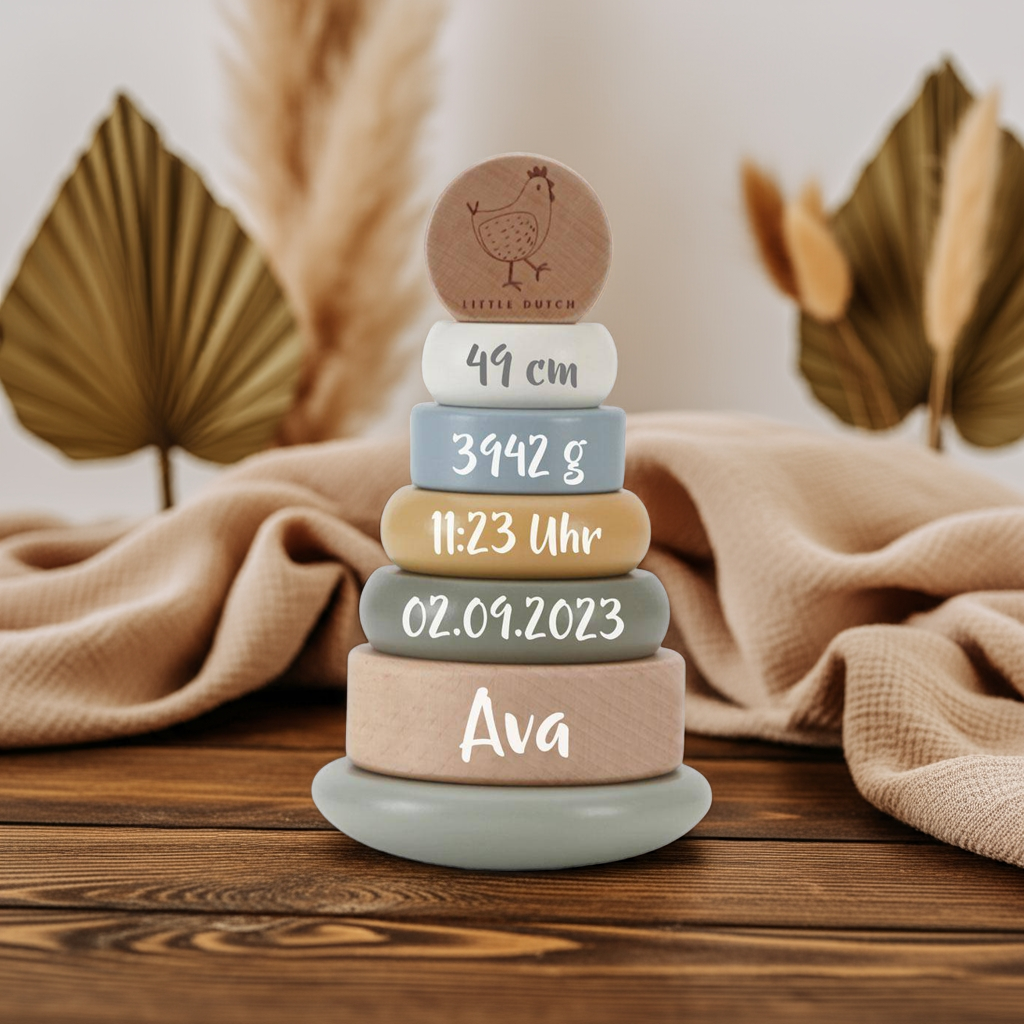 Little Farm Stacking Tower - For Birth | Little Dutch