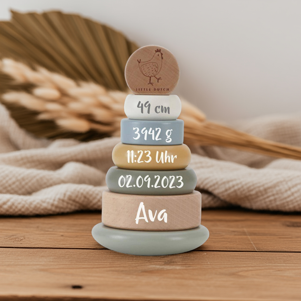 Little Farm Stacking Tower - For Birth | Little Dutch