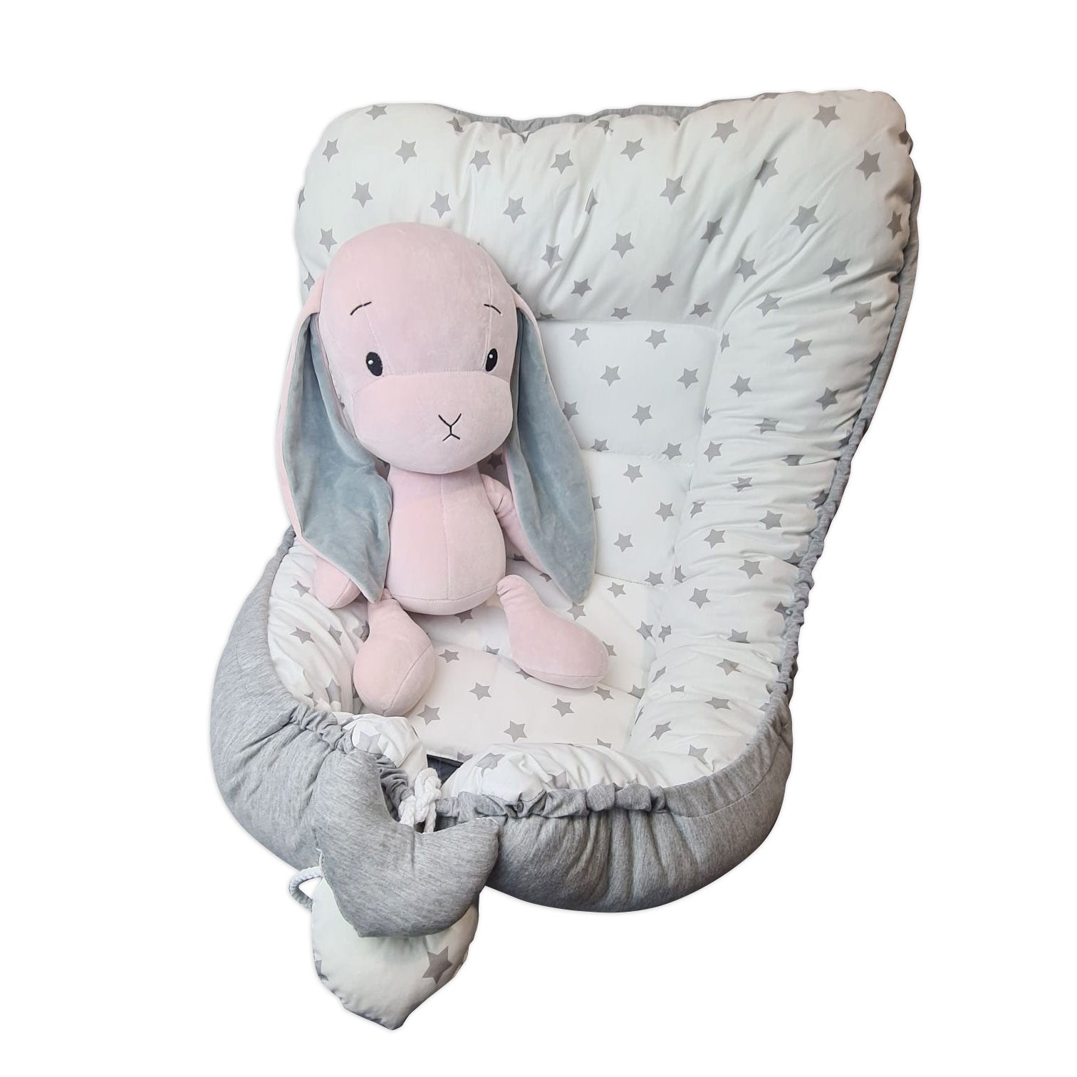 Babynestje sterren grijs/wit | tissi