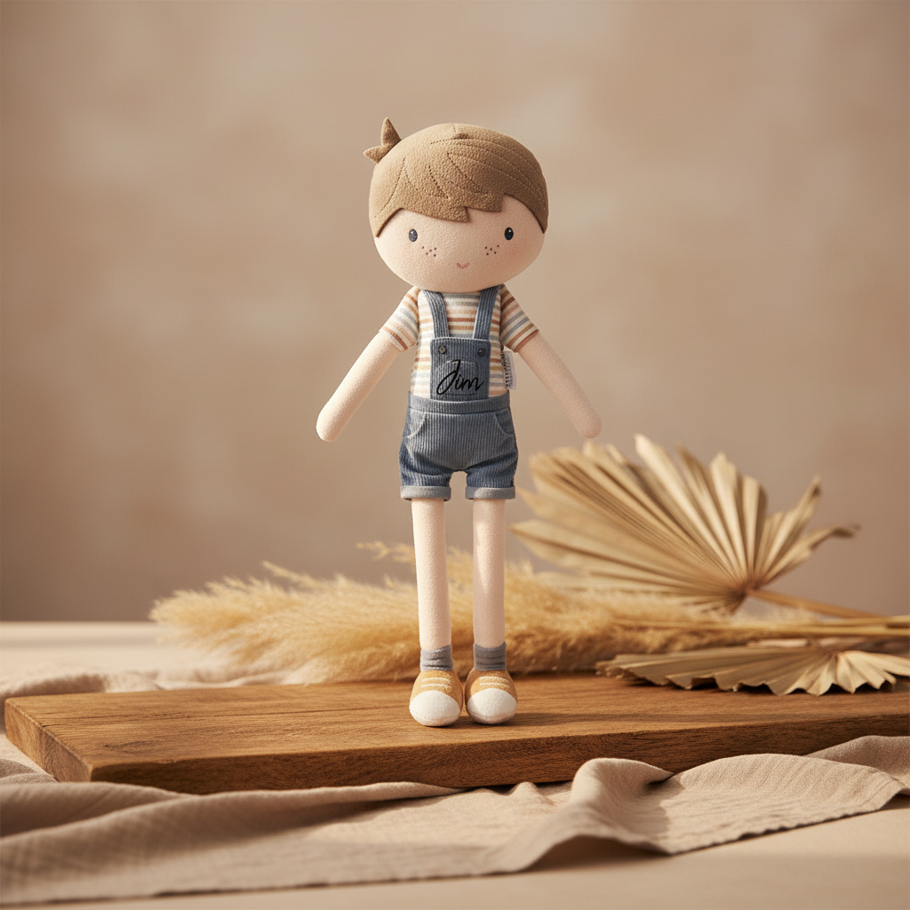 Kuschelpuppe Jim 50 cm | Little Dutch