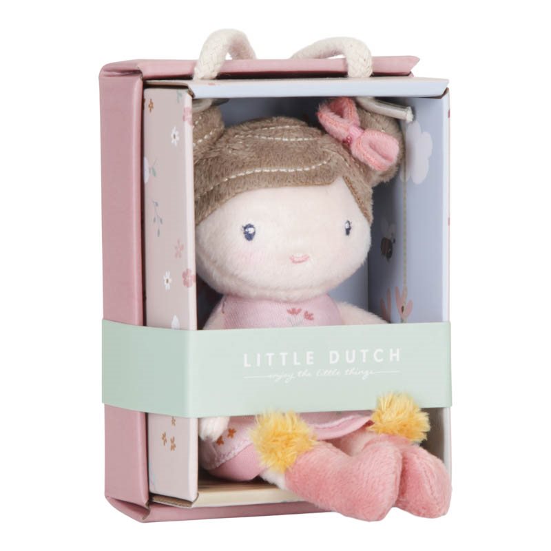 Pink cuddly doll 10 cm | Little Dutch
