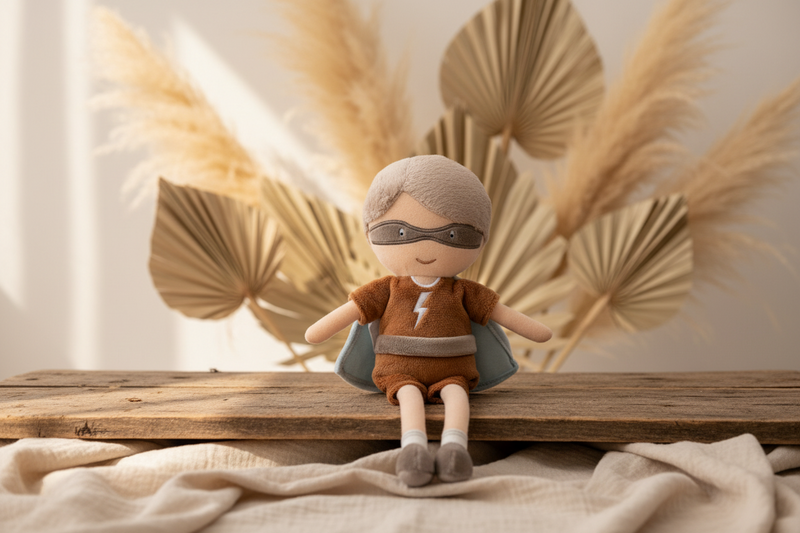 Cuddly doll Superhero Dave | Jollein