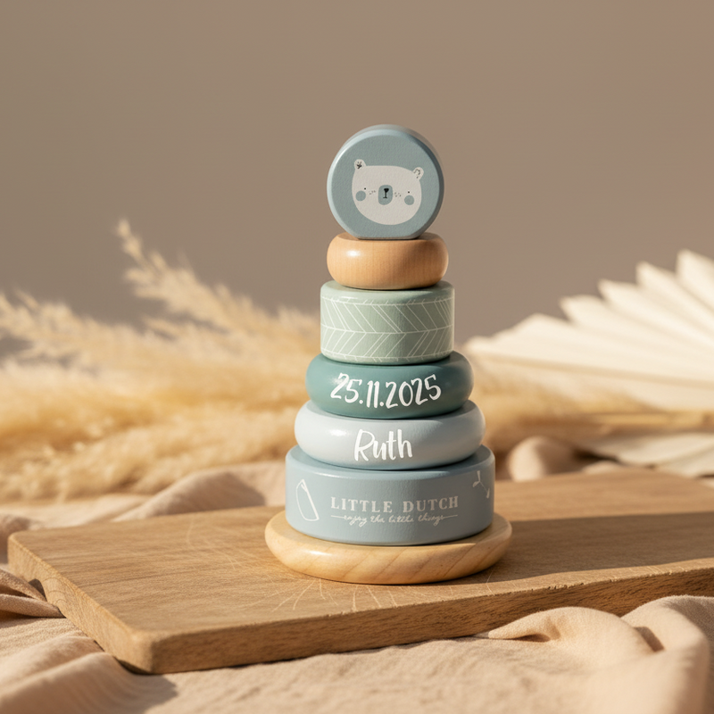 Stapelturm Adventure blue "Zur Geburt"