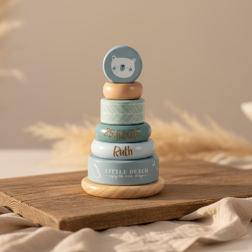 Stapelturm Adventure blue "Zur Geburt"| Little Dutch