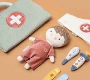 TOP AANBIEDING - Knuffelpop Jim, Dokter Speelset | Little Dutch