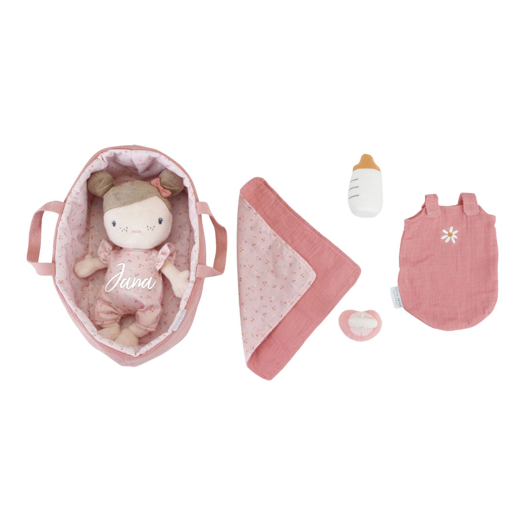 Doudou Baby Pink avec coffret de soins Little Pink Flowers | Little Dutch