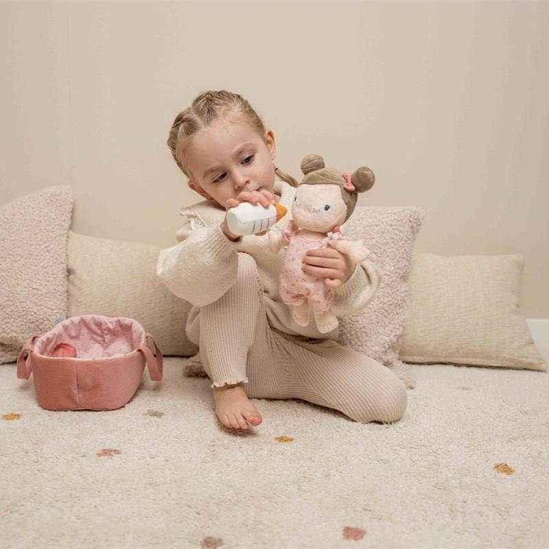 Doudou Baby Pink avec coffret de soins Little Pink Flowers | Little Dutch