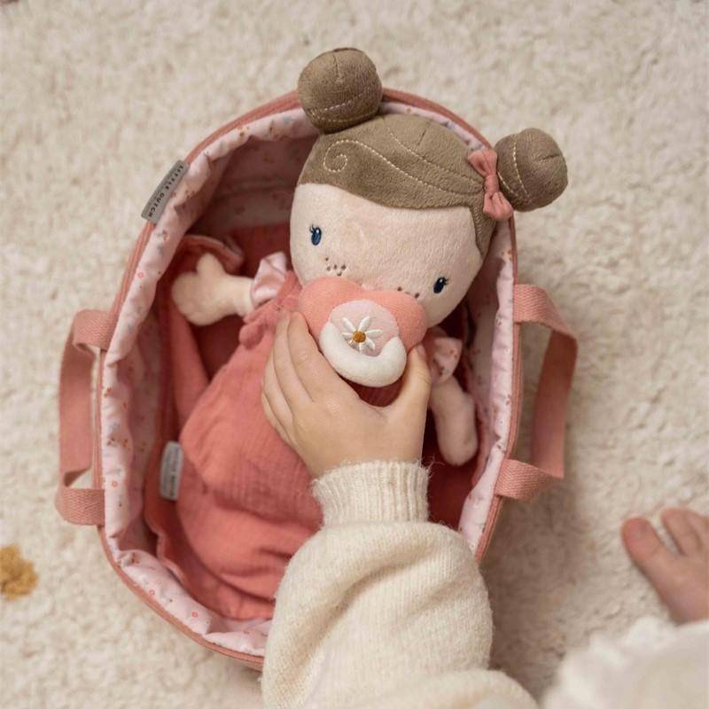 Doudou Baby Pink avec coffret de soins Little Pink Flowers | Little Dutch