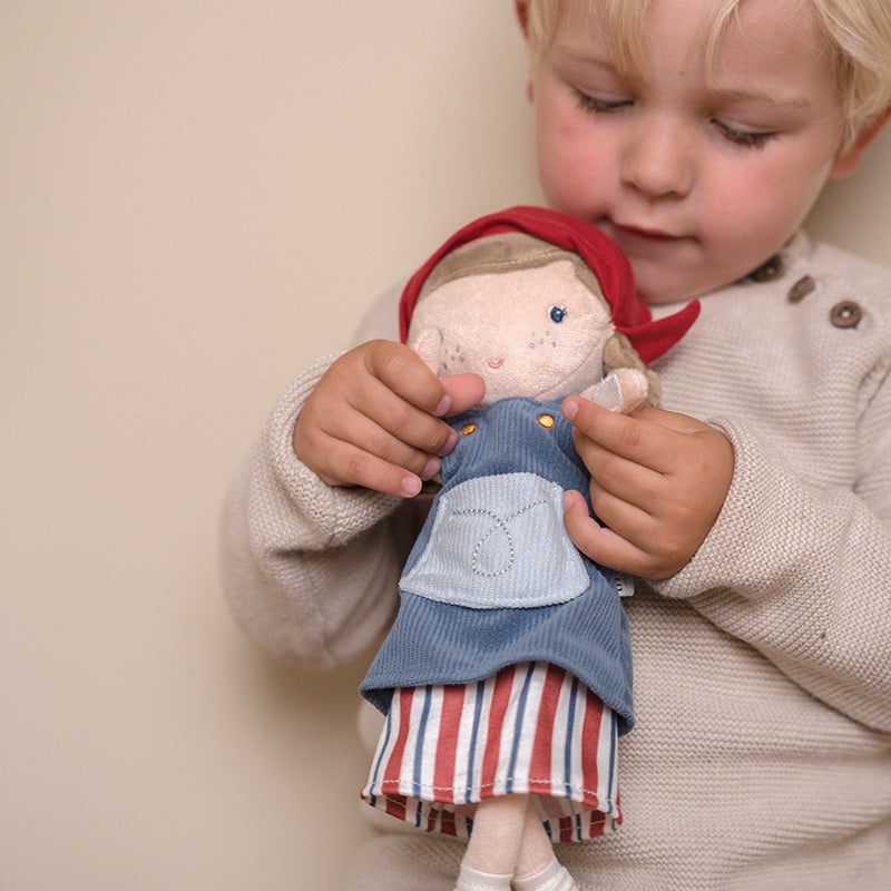 TOP DEAL - Cuddly doll Dutch farmer's wife pink with tulips 35 cm | Little Dutch