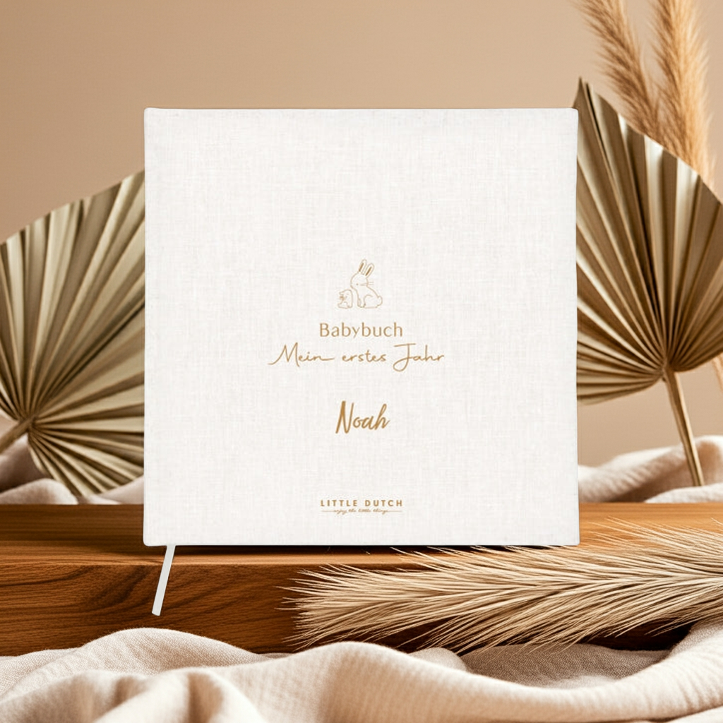 Welcome Baby Set Book Memory Box Milestone Cards | Little Dutch