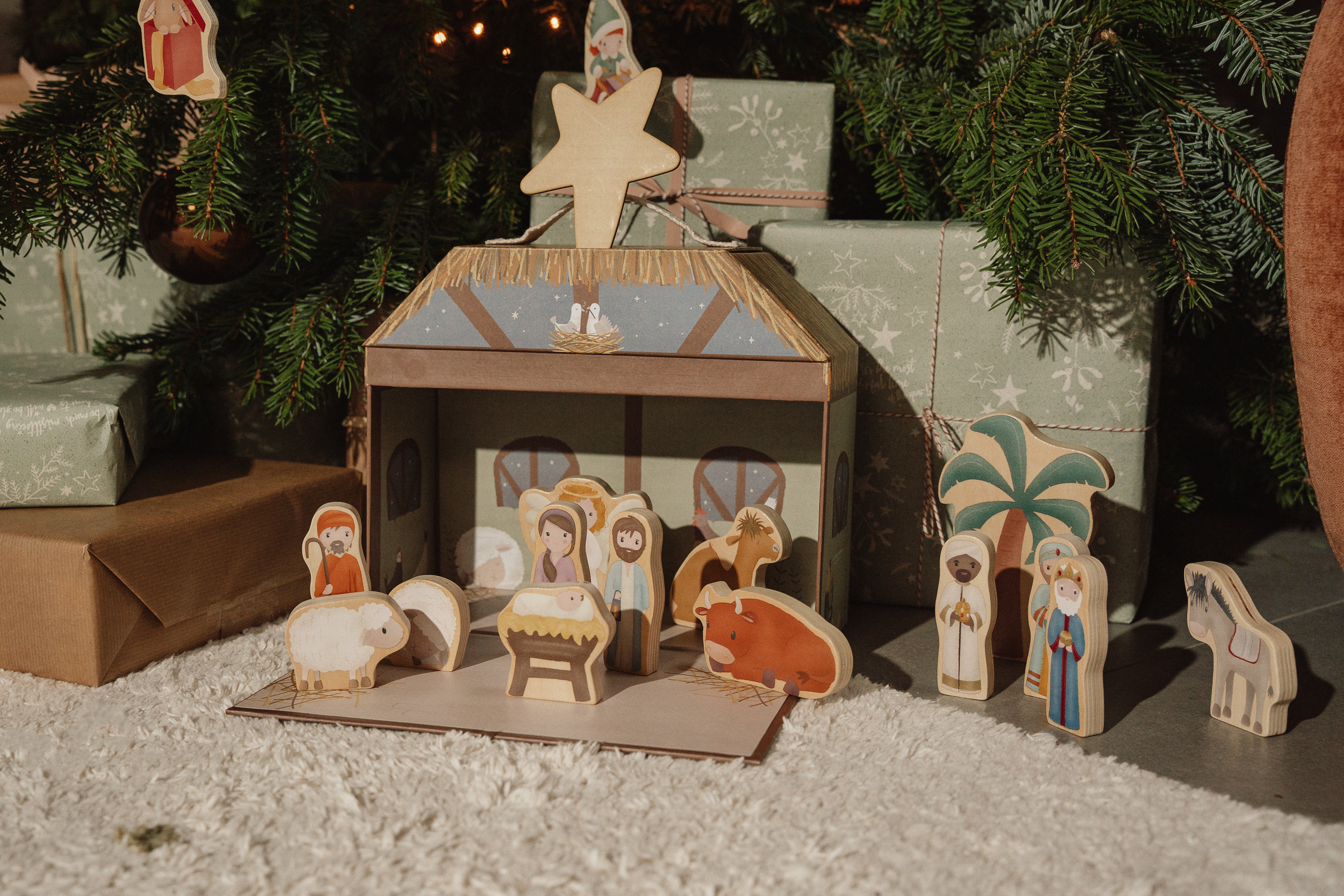 Weihnachtskrippe X-Mas Krippenspiel | Little Dutch