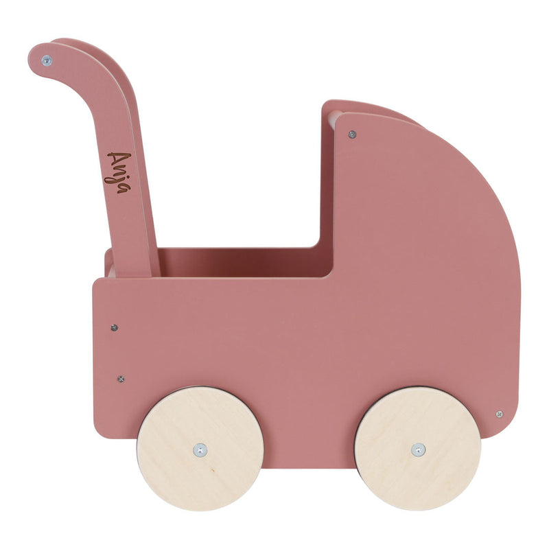 Doll's pram with blanket and pillow
