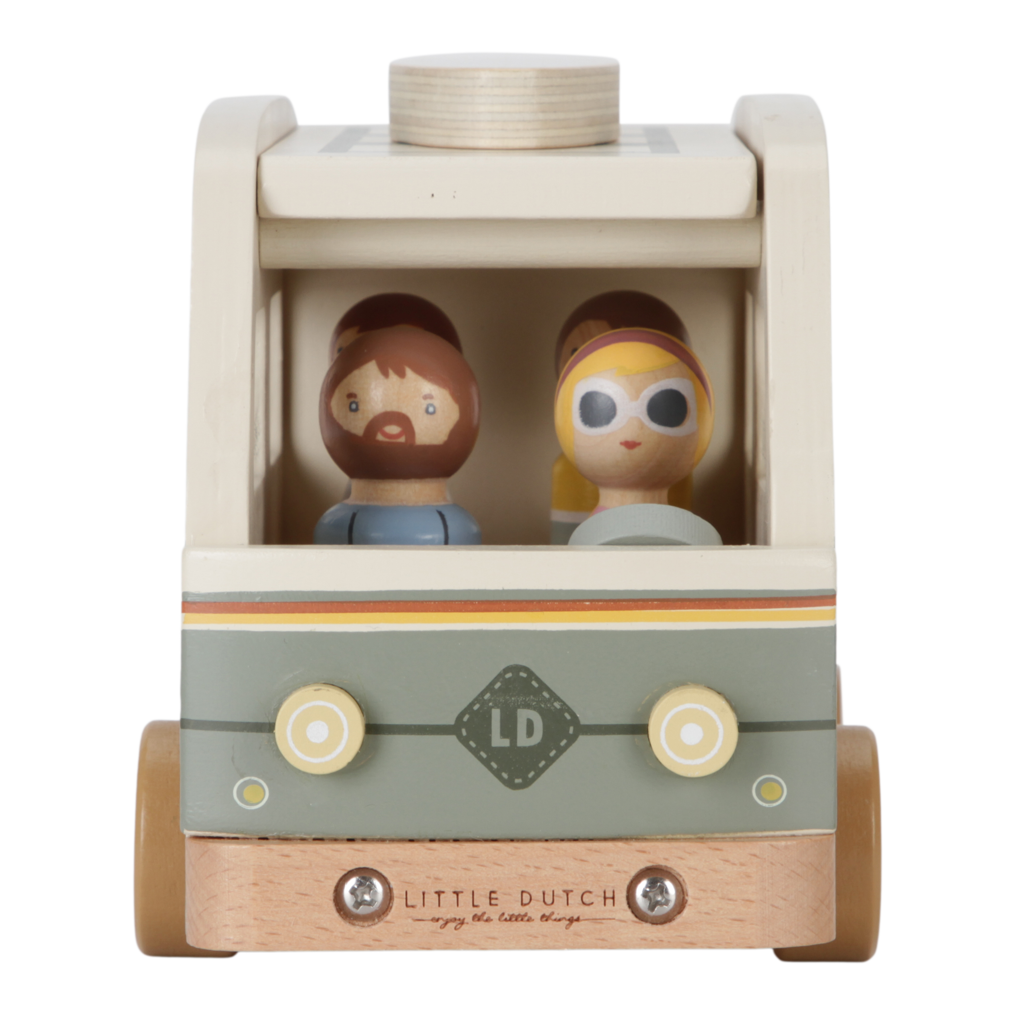 Camper Retro Camper met Speelfiguren | Little Dutch