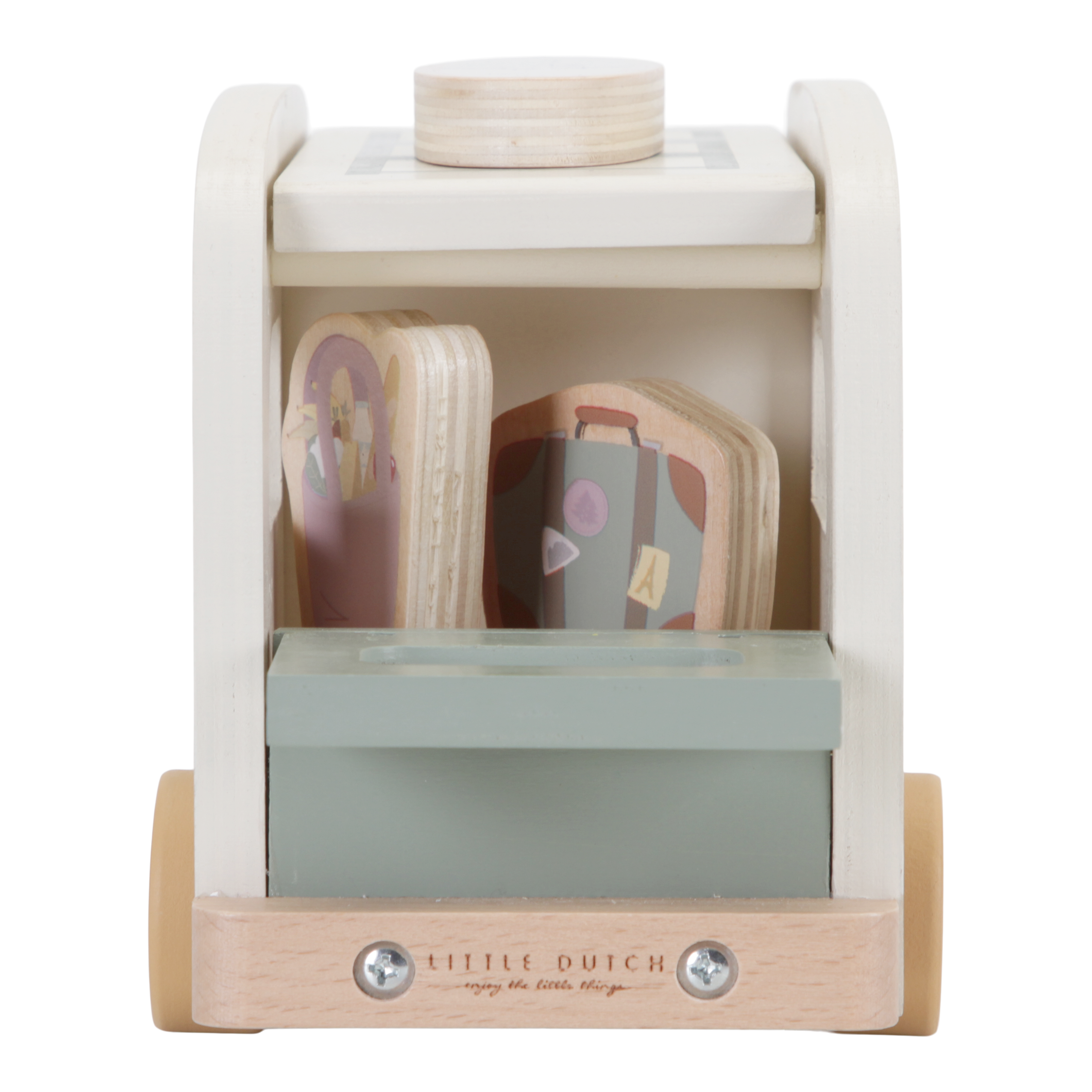 Camper Retro Camper met Speelfiguren | Little Dutch