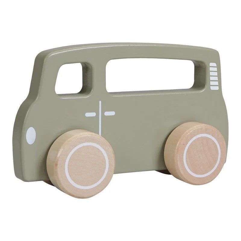 Wooden Bus Olive | Little Dutch