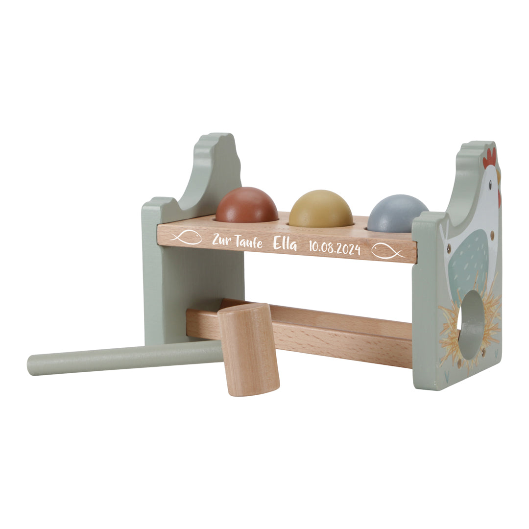 Little Farm "Baptism" Hammer Bench with Balls | Little Dutch