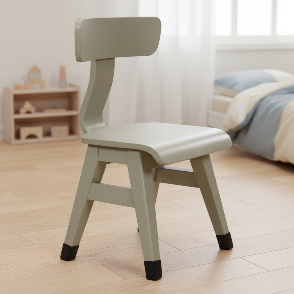Wooden children's chair, olive | Little Dutch