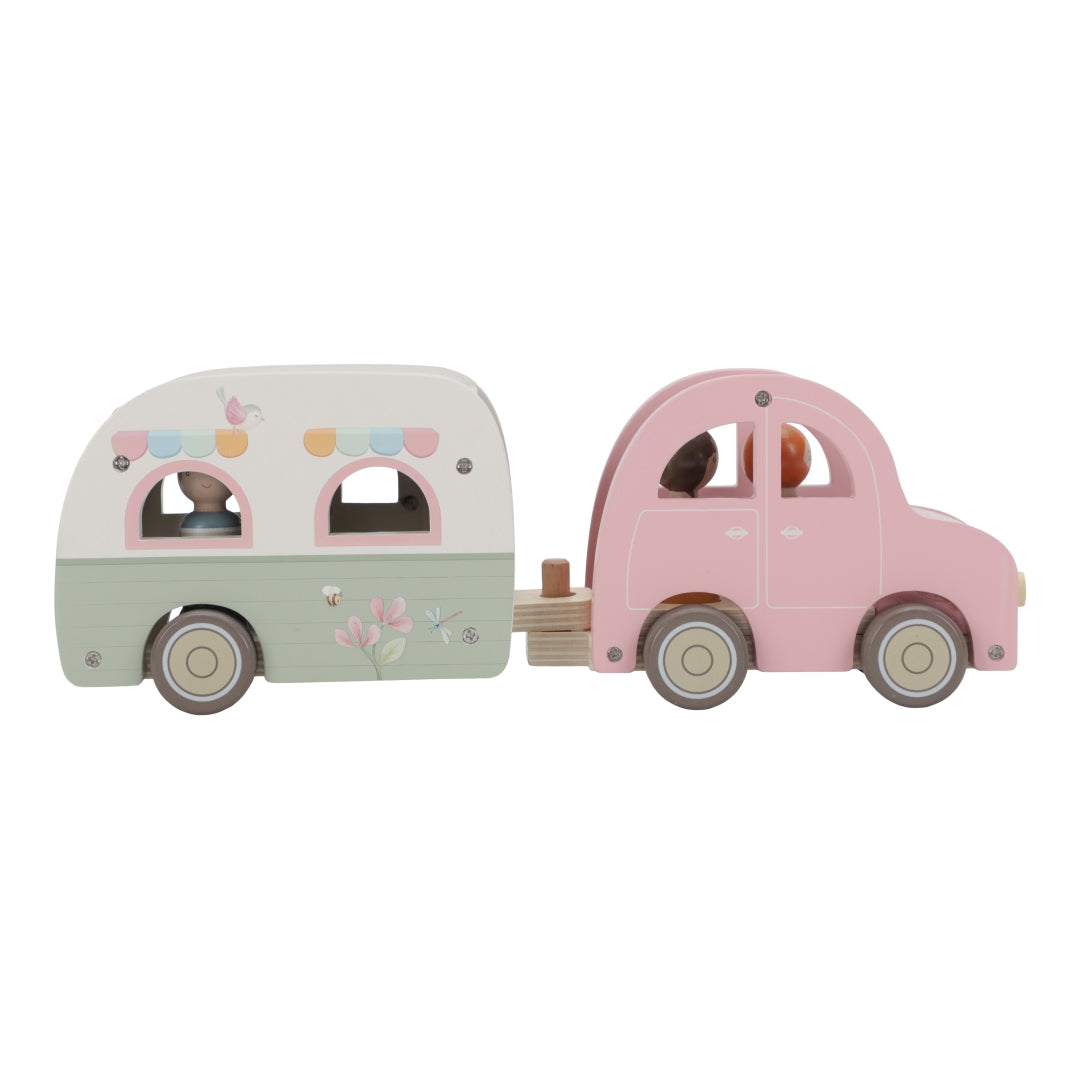 Toy car with caravan | Little Dutch