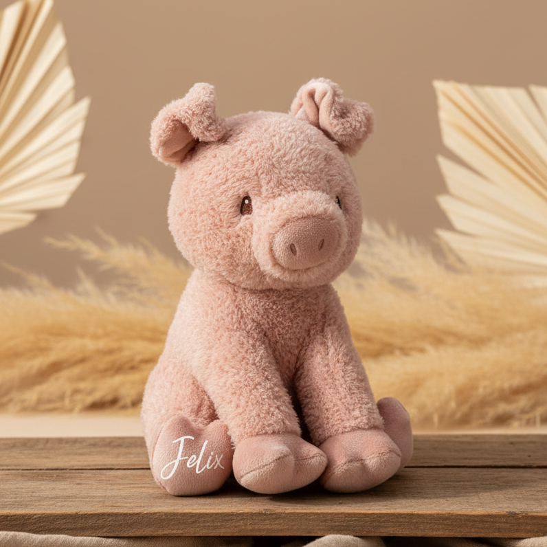 Kuscheltier Glücksschwein 25 cm Little Farm | Geschenk zur Geburt & Taufe