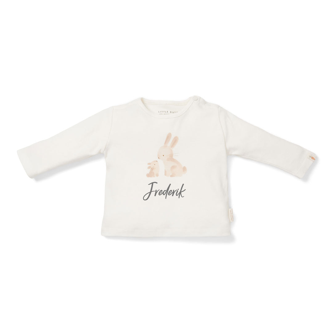 Langarmshirt Baby Bunny, Weiß | Little Dutch