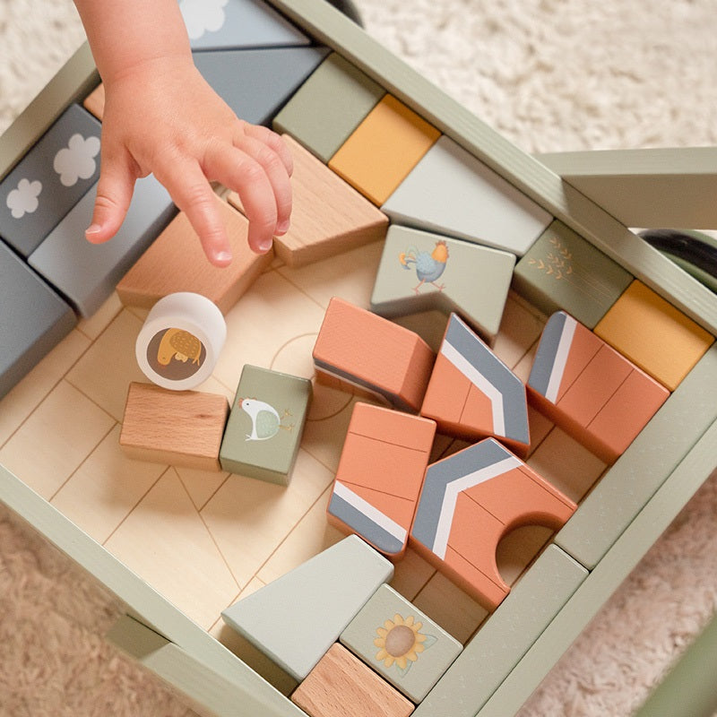 Little Farm | Little Dutch baby walker with building blocks