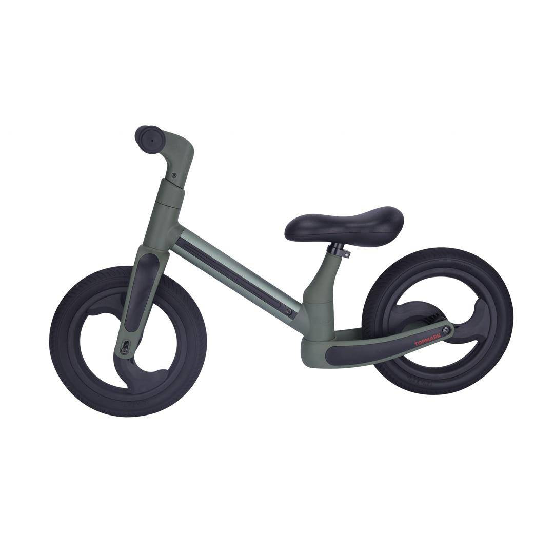 Manu foldable balance bike, green | Topmark