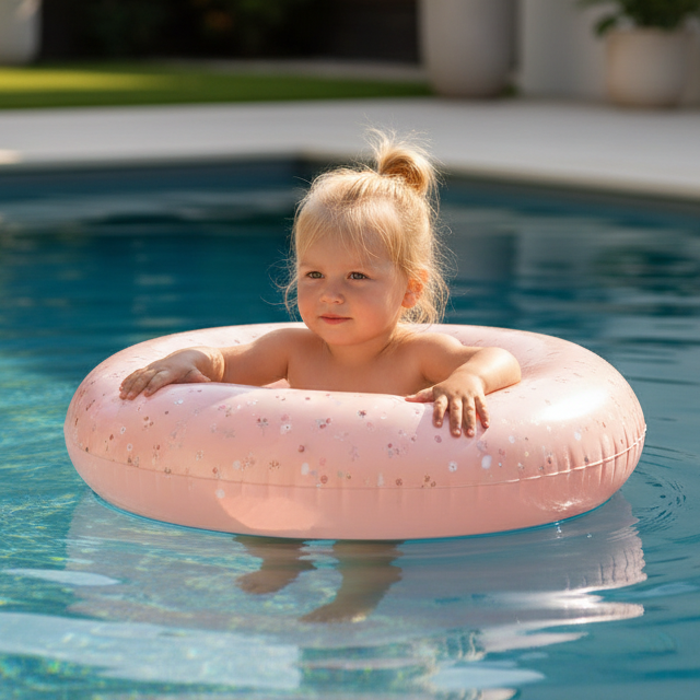 Swimming ring Flowers & Butterflies 50cm | Little Dutch