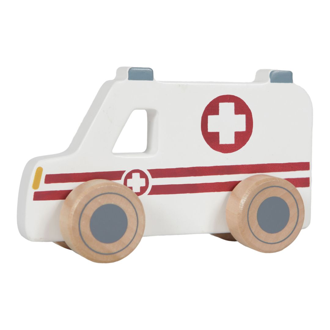 Einsatzfahrzeuge 3er-Set Holz