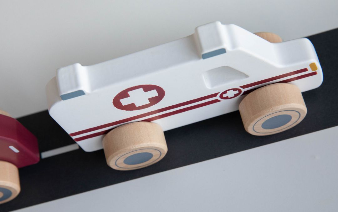 Einsatzfahrzeuge 3er-Set Holz