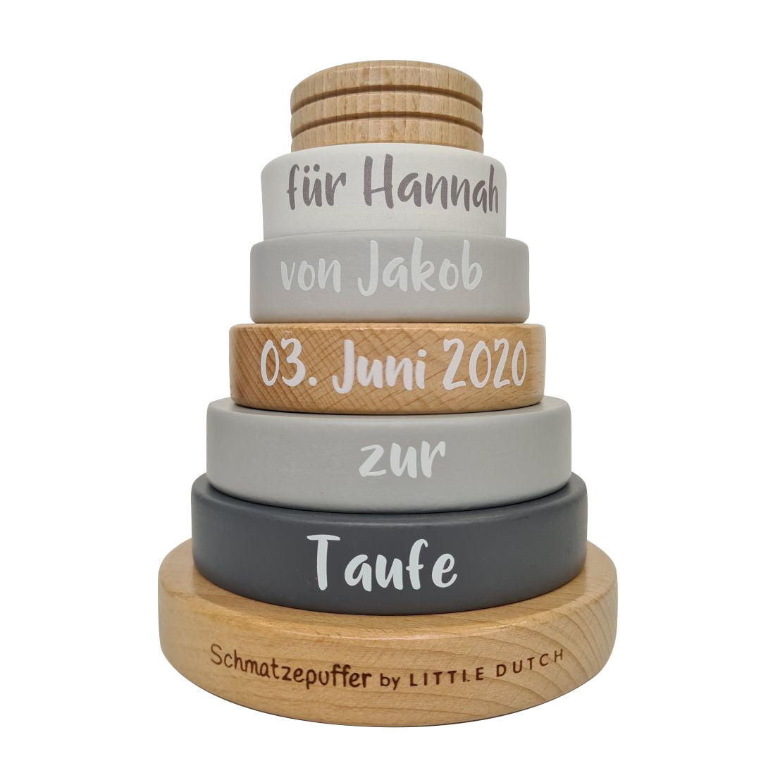 Stapelturm Exclusive Edtion - Zur Taufe - Holz bedruckt