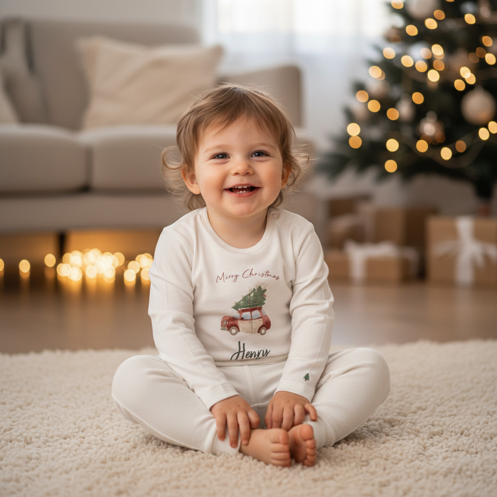 Long-sleeved Christmas shirt | Little Dutch