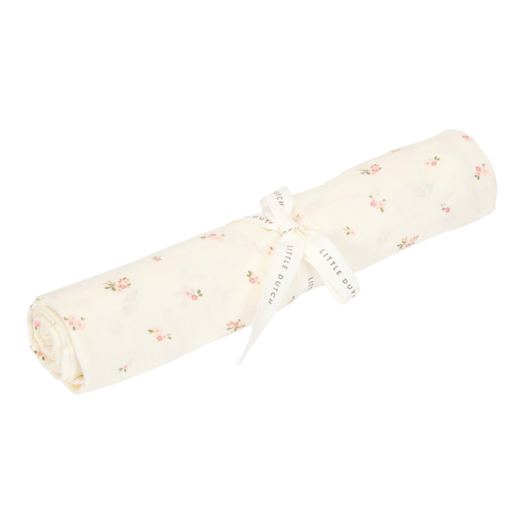 Musselintuch Swaddle 120 x 120 cm Fairy Blossom | Little Dutch