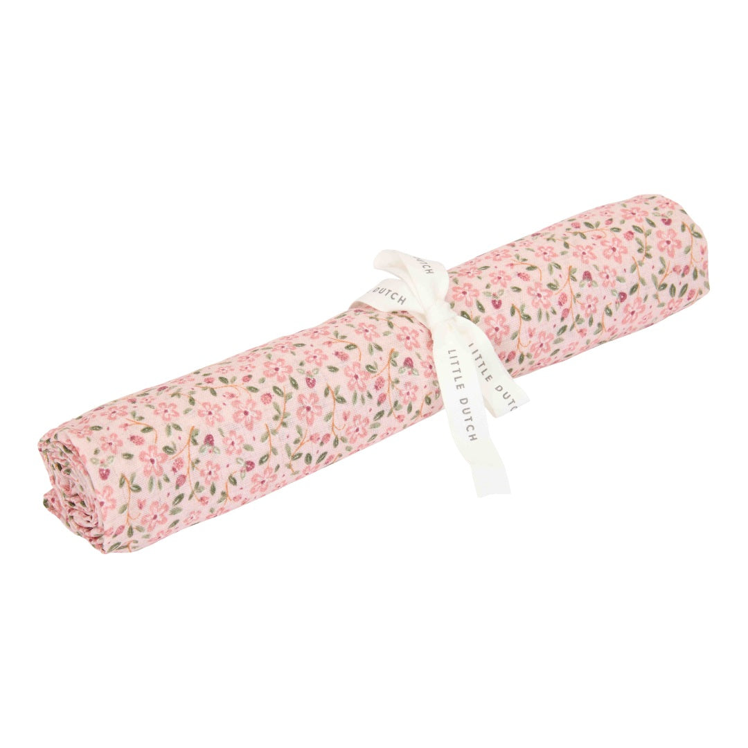 Muslin cloth swaddle 120 x 120 cm Fairy Floral | Little Dutch