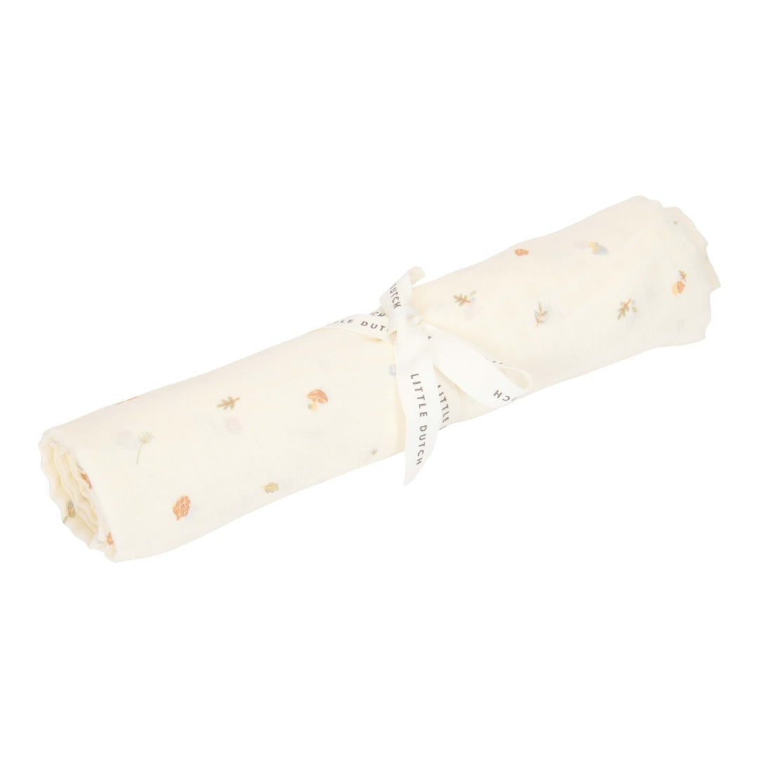 Muslin cloth swaddle 120 x 120 cm - Forest Treasures | Little Dutch